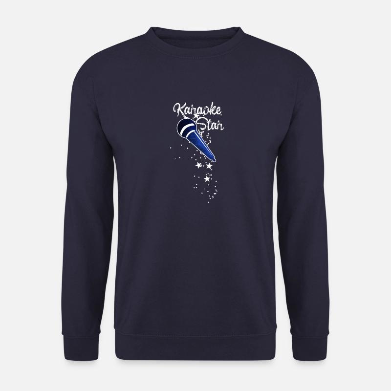 Karaoke Star,Karaoke,Microphone,Stars,Star - Unisex Sweatshirt - navy