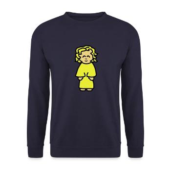 girl - Sweat-shirt Unisexe - marine - Devant - Alina (178cm) & Michal (187cm)