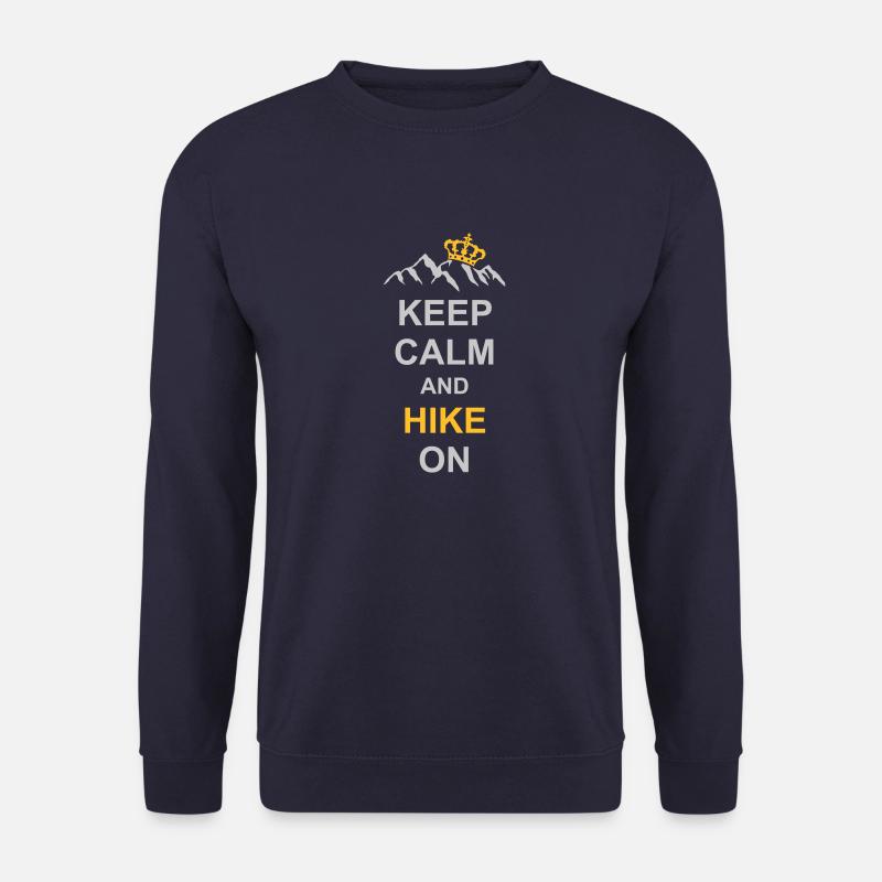 Keep calm and hike - Unisex Sweatshirt - navy