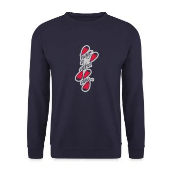 Bonne journée - Sweat-shirt Unisexe - marine - Devant - Alina (178cm) & Michal (187cm)