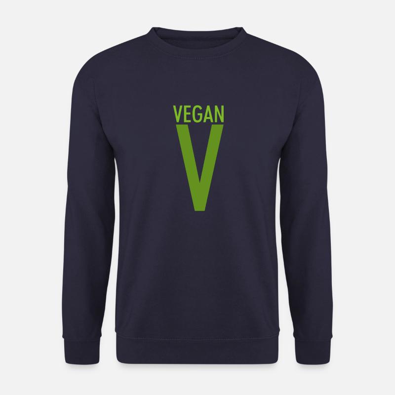 VEGAN V - Unisex Pullover - Navy