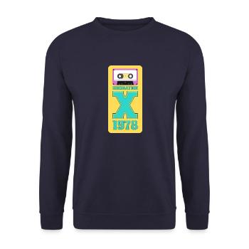 1978 Generation X Funk - Unisex Sweatshirt - navy - Front - Alina (178cm) & Michal (187cm)