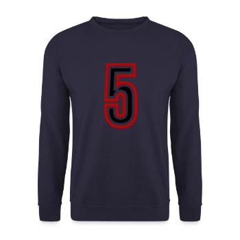Maillot 5 années - Sweat-shirt Unisexe - marine - Devant - Alina (178cm) & Michal (187cm)
