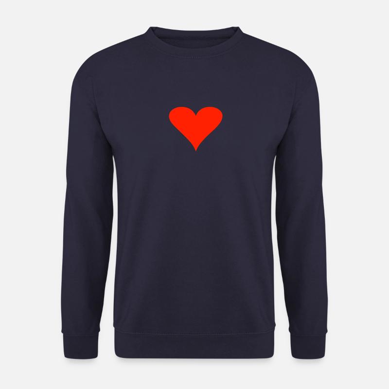 herz Love Liebe Freunde Freundschaft - Unisex Pullover - Navy