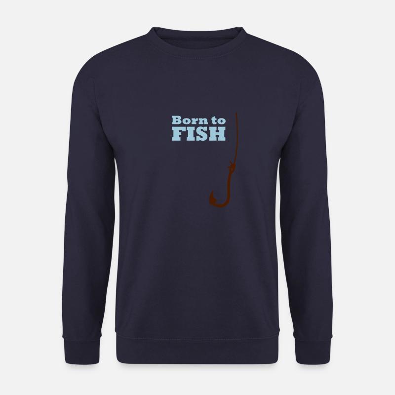 Angelhaken / fish hook (1c) - Unisex Pullover - Navy