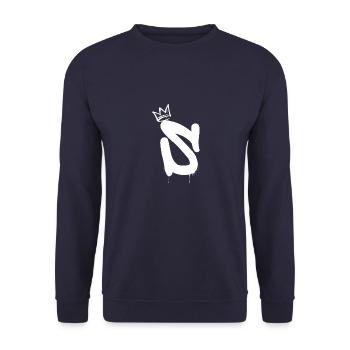 S - Unisex Pullover - Navy - Vorne - Alina (178cm) & Michal (187cm)