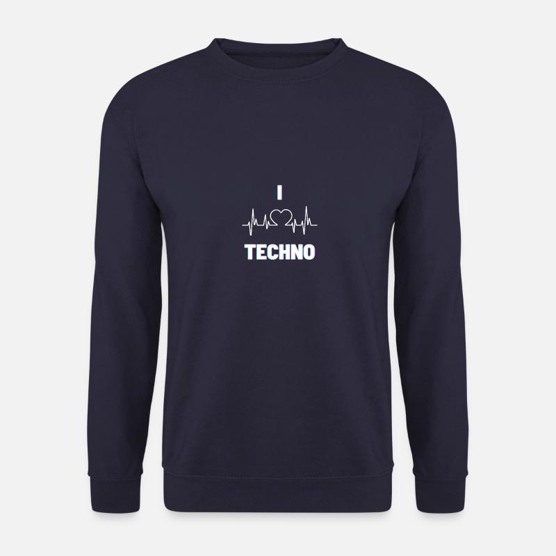 J’adore la lumière techno - Sweat-shirt Unisexe - marine