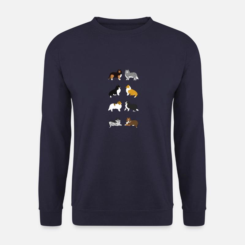 Shelties Hochformat - Unisex Pullover - Navy
