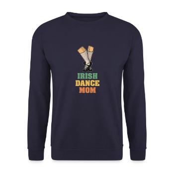 Irland Irish Dance Mädchen Tänzerin Tanzen - Unisex Pullover - Navy - Vorne - Alina (178cm) & Michal (187cm)