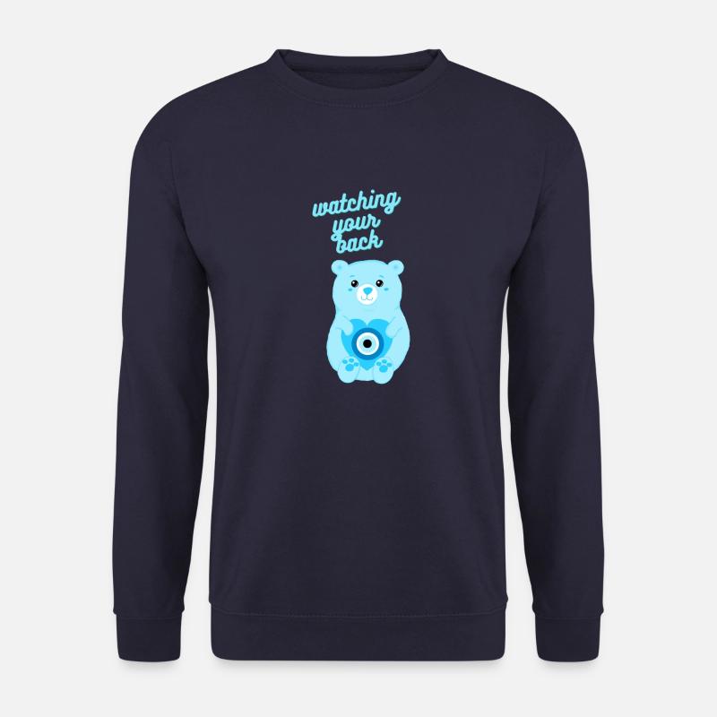 Böses-Auge-Schutzbär - Unisex Pullover - Navy