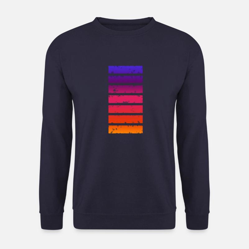Multi-coloured bar - Unisex Sweatshirt - navy