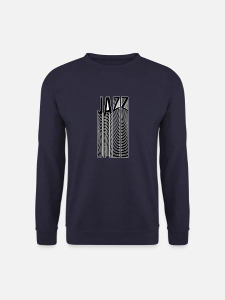 Jazz-Typografie-Logo - Unisex Pullover - Navy