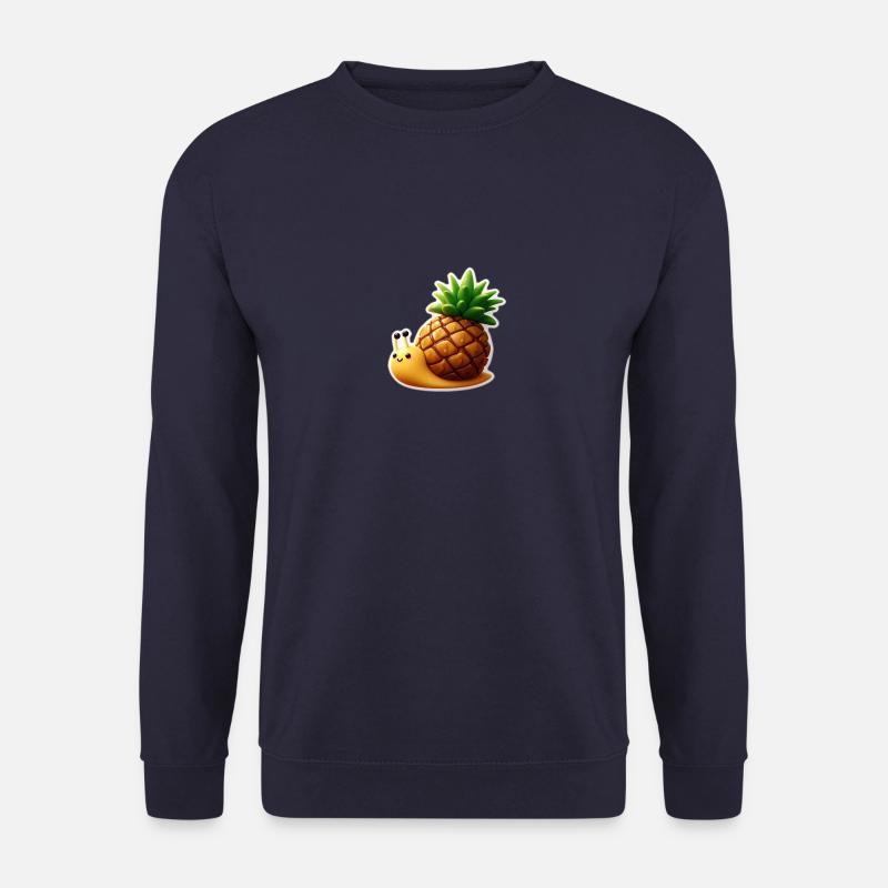 Süße Schnecke mit Ananashaus - Unisex Pullover - Navy