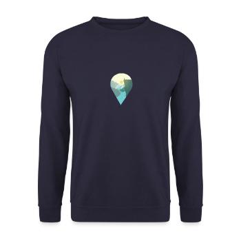 Norwegen Preikestolen Souvenir Geschenk - Unisex Pullover - Navy - Vorne - Alina (178cm) & Michal (187cm)