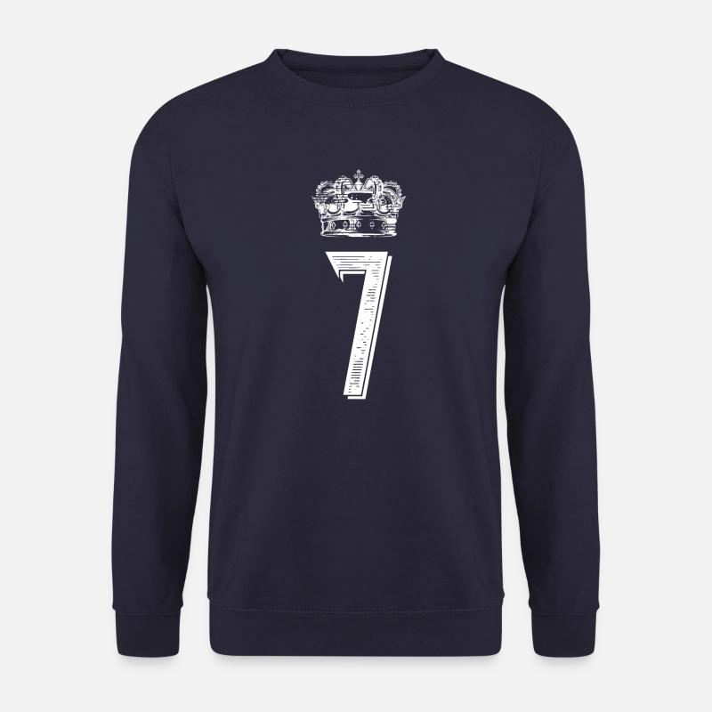 7 Zahl Krone - Unisex Pullover - Navy