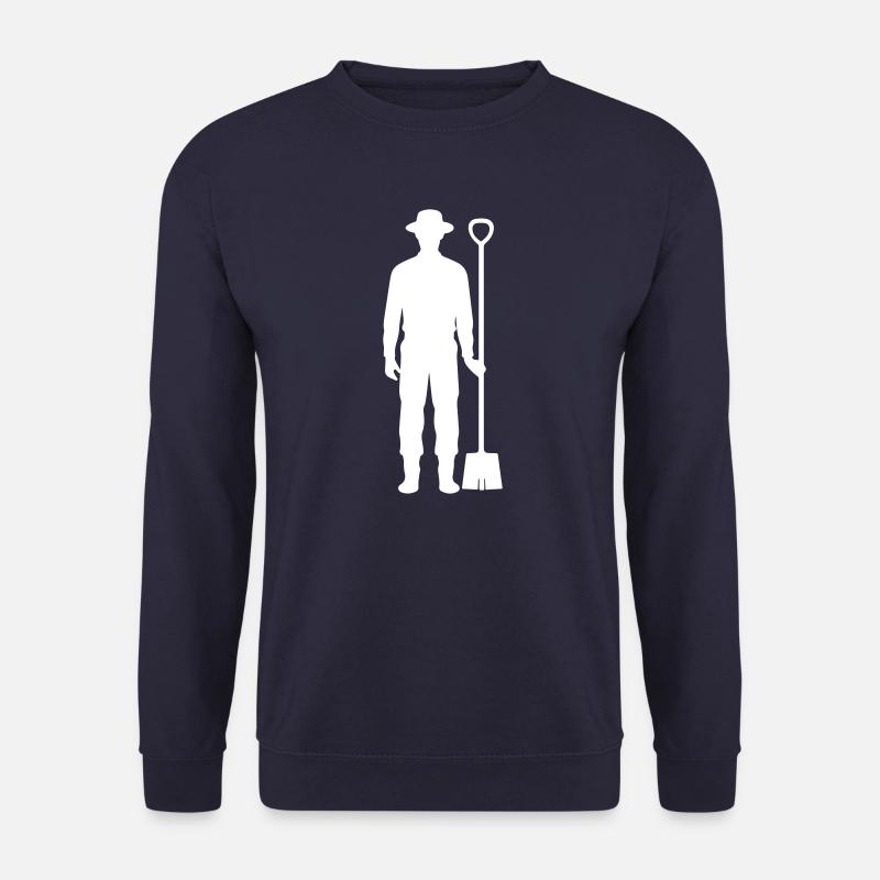 Landwirt Farmer Silhouette - Unisex Pullover - Navy