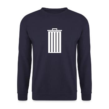 Dustbin - Unisex Sweatshirt - navy - Front - Alina (178cm) & Michal (187cm)