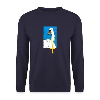 Lohengrin: My dear swan! - Unisex Sweatshirt - navy - Front - Alina (178cm) & Michal (187cm)