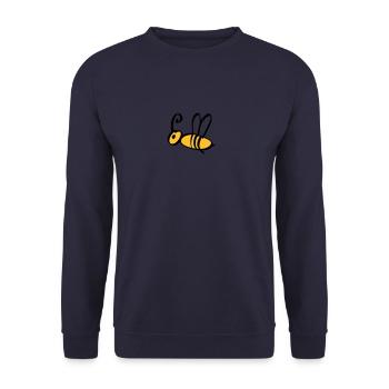 bee / honeybee 2c - Unisex Pullover - Navy - Vorne - Alina (178cm) & Michal (187cm)