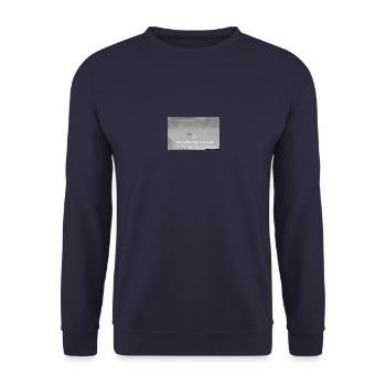 Sprüche für die Seele - Unisex Pullover - Navy - Vorne - Alina (178cm) & Michal (187cm)