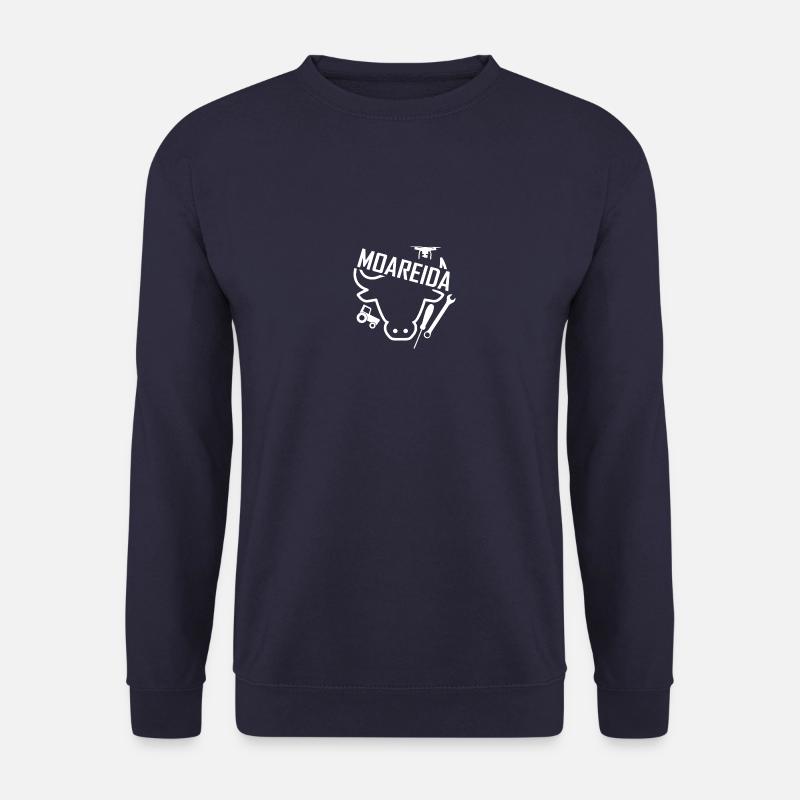 Logo Moareida weiß - Unisex Pullover - Navy