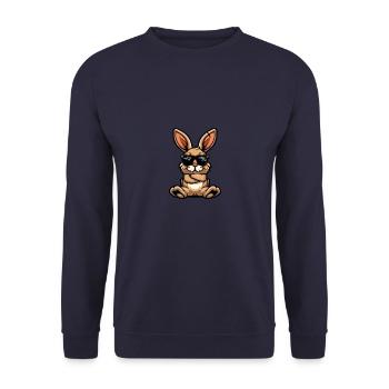 Lapin Cool Animal - Sweat-shirt Unisexe - marine - Devant - Alina (178cm) & Michal (187cm)