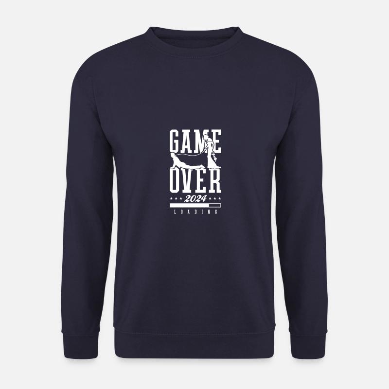 Hochzeit Loading 2024 Game Over - Unisex Pullover - Navy