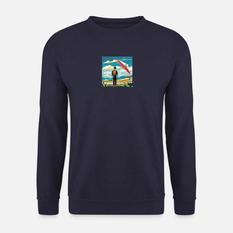 GuyWatchingPlanesSix - Unisex Sweatshirt - navy