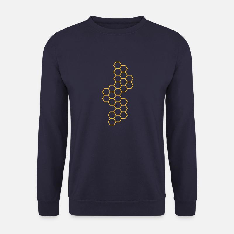 kontur version honig waben muster - Unisex Pullover - Navy