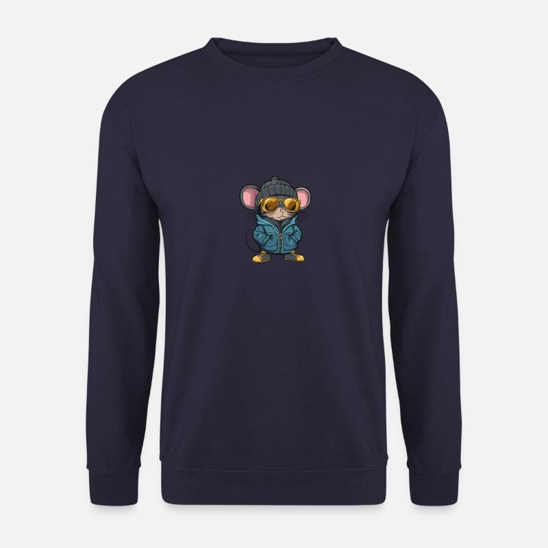 Mouse Winter Comic - Unisex Sweatshirt - navy