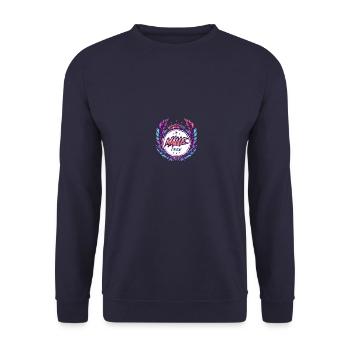 Malle Crew Bunt - Unisex Pullover - Navy - Vorne - Alina (178cm) & Michal (187cm)