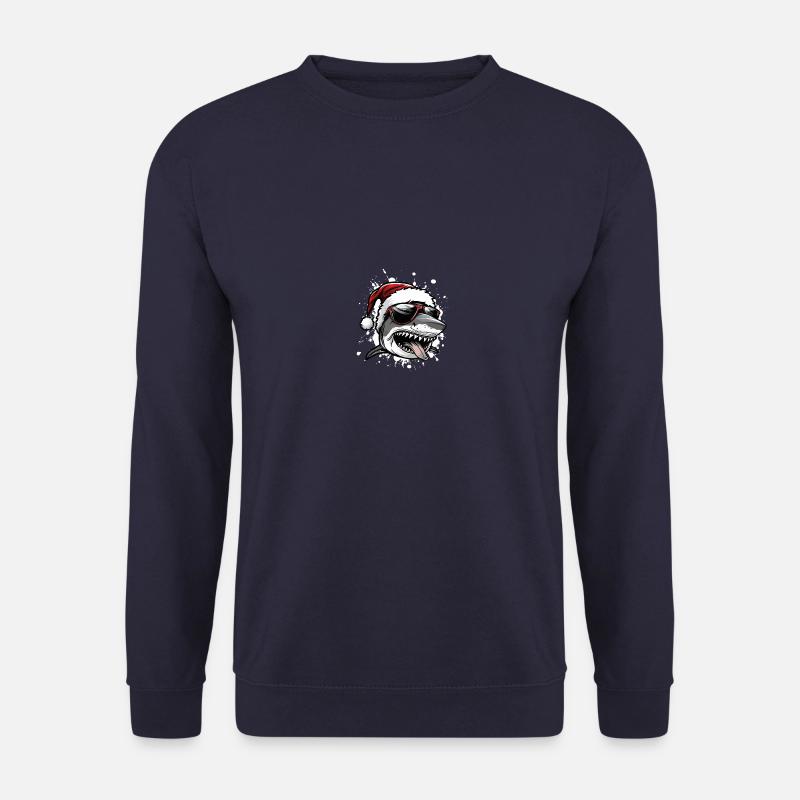 requin Noël drôle - Sweat-shirt Unisexe - marine