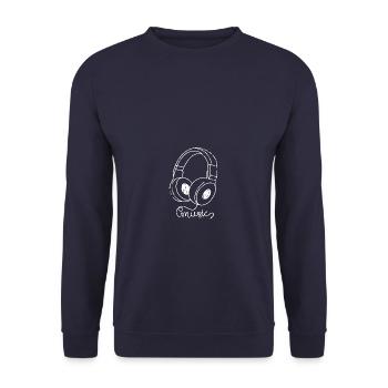 Musique - Sweat-shirt Unisexe - marine - Devant - Alina (178cm) & Michal (187cm)