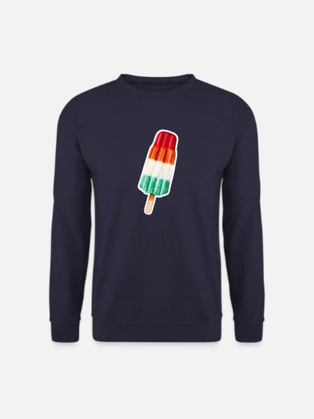 EIS AM STIEL IM BUNTEN RETRO LOOK - Unisex Pullover - Navy