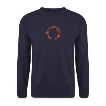 Retten Sie jetzt unseren Planeten Erde! - Unisex Pullover - Navy - Vorne - Alina (178cm) & Michal (187cm)