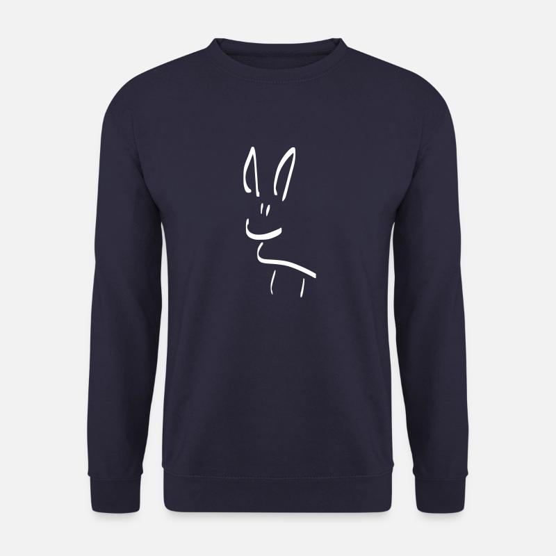 Esel Strichmännchen - Unisex Pullover - Navy