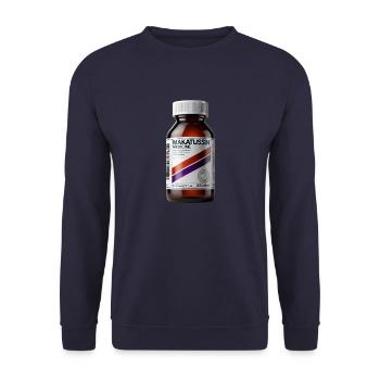 Makatussin Codiene with a modern design - Unisex Sweatshirt - navy - Front - Alina (178cm) & Michal (187cm)