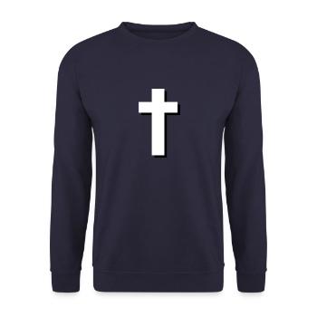 Domaines croisés - Sweat-shirt Unisexe - marine - Devant - Alina (178cm) & Michal (187cm)