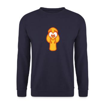 Entenkopf Cartoon Tiere Kind 17 - Unisex Pullover - Navy - Vorne - Alina (178cm) & Michal (187cm)