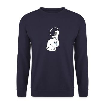 Internet Meme - Brainlet outlet - Sweat-shirt Unisexe - marine - Devant - Alina (178cm) & Michal (187cm)