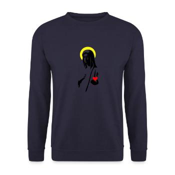 Maria - Unisex Sweatshirt - navy - Front - Alina (178cm) & Michal (187cm)