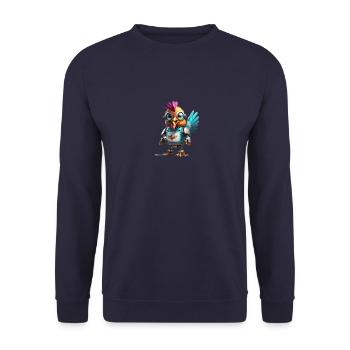 Robo chicken - Unisex Sweatshirt - navy - Front - Alina (178cm) & Michal (187cm)