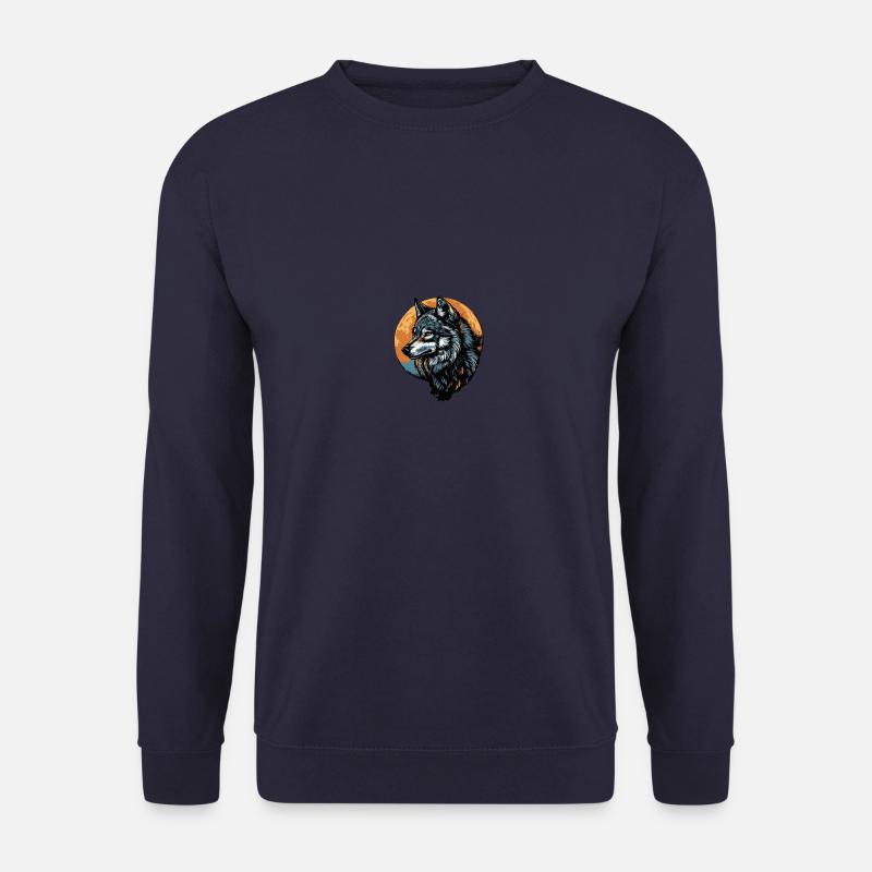 Wolf Mond - Unisex Pullover - Navy
