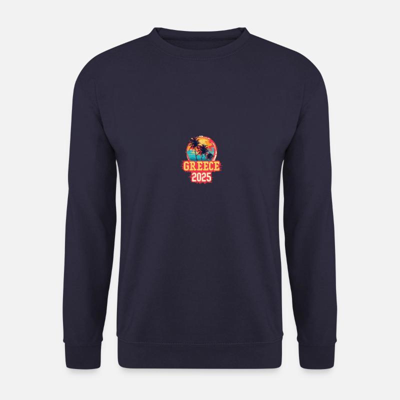 Greece 2025 Palm Trees - Unisex Sweatshirt - navy