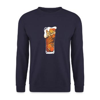 Bière - T-shirts à bière - Sweat-shirt Unisexe - marine - Devant - Alina (178cm) & Michal (187cm)