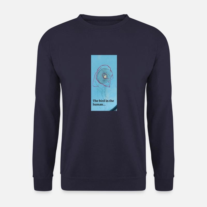 The bird in the human - Unisex Pullover - Navy