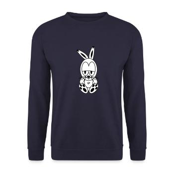 Rabbe - Sweat-shirt Unisexe - marine - Devant - Alina (178cm) & Michal (187cm)