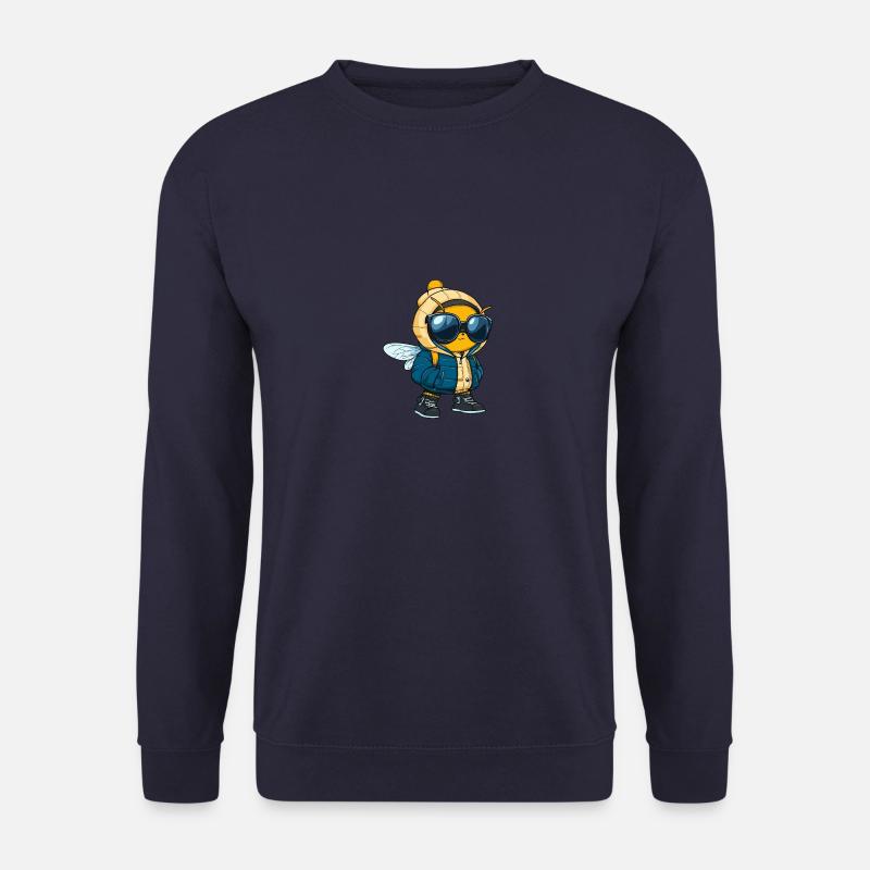 Biene Winter Comic - Unisex Pullover - Navy