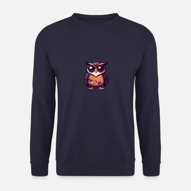 Eule Comic Cool Sommer - Unisex Pullover - Navy