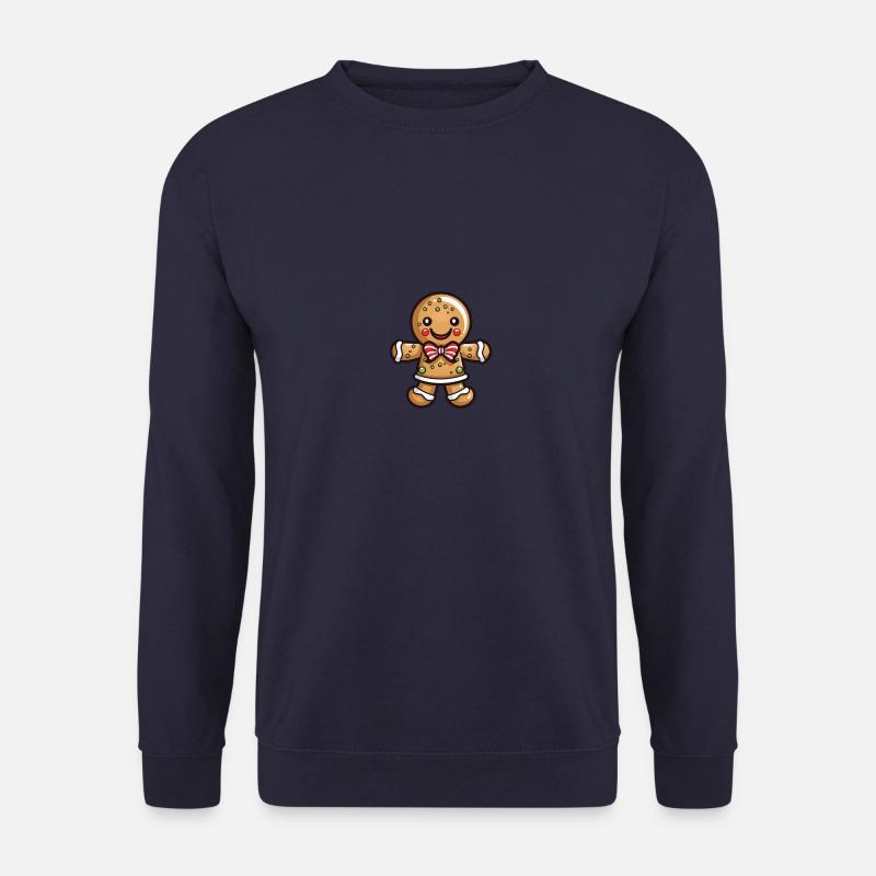 Lebkuchenmann Keks Weihnachten Backen - Unisex Pullover - Navy